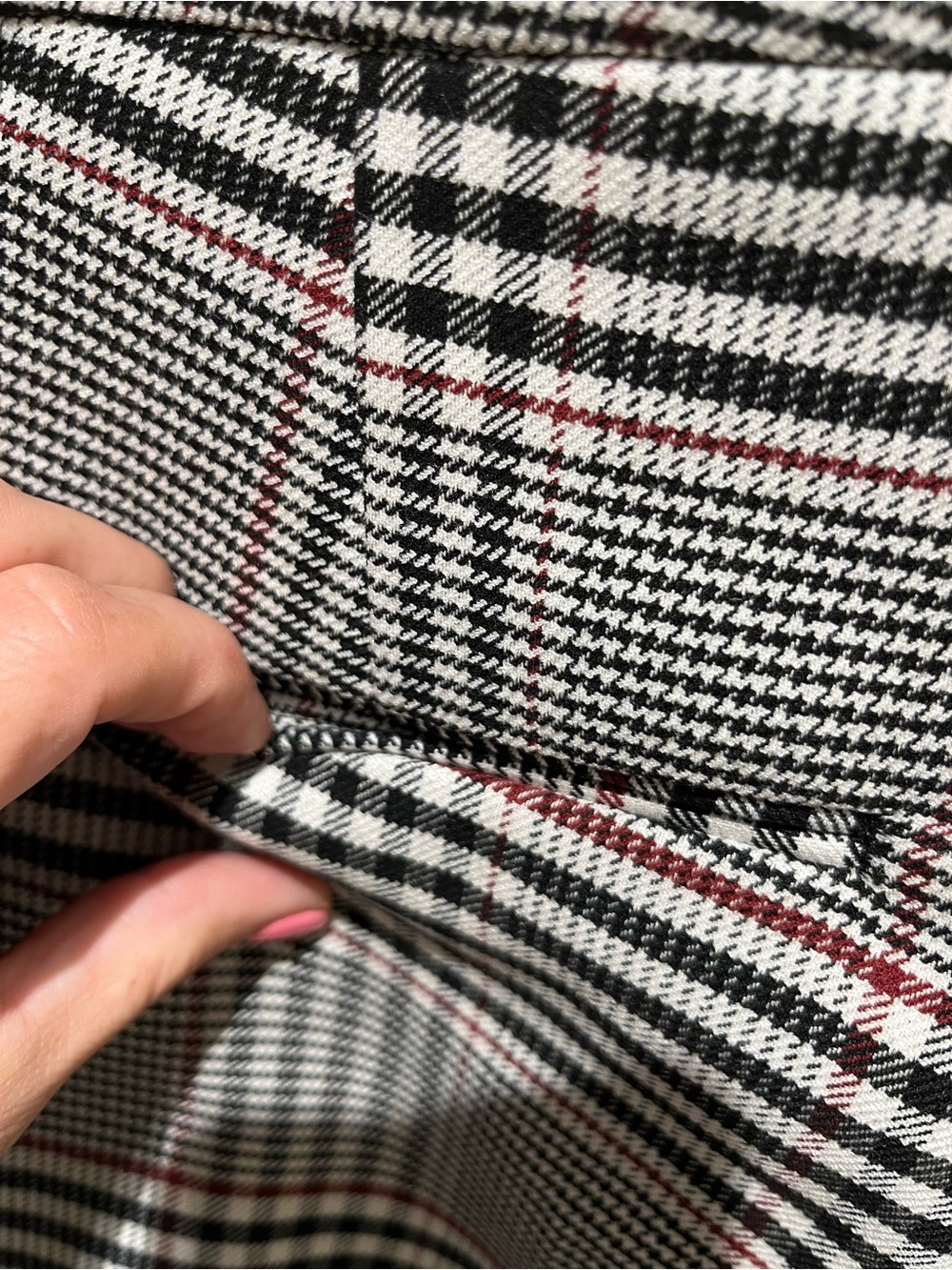 NWT Ann Taylor Sophia Plaid Straight-Leg Trousers size 10 - Picture 10 of 16